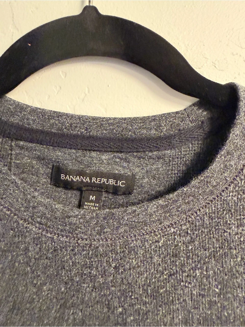 Banana Republic Men's Crewneck Sweater - Charcoal Gray